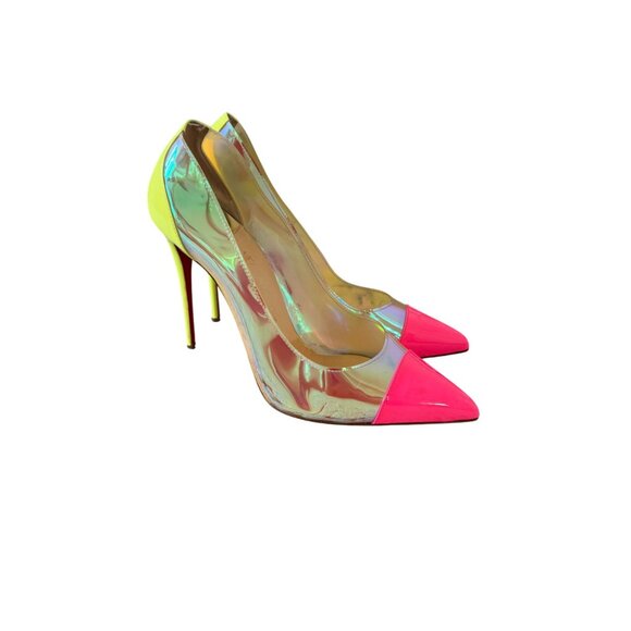 CHRISTIAN LOUBOUTIN Debout 100 Multicolor Heels Size 41 / 11 - Picture 8 of 16